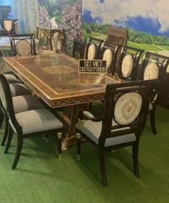 Bộ bàn 8 ghế ăn cổ điển GVBA074