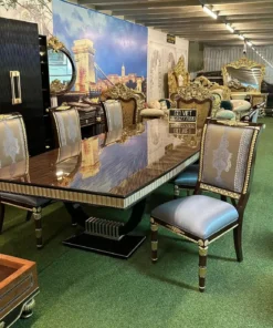 Bộ bàn 8 ghế ăn cổ điển GVBA077