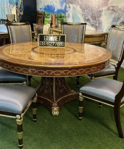 Bộ bàn 8 ghế ăn cổ điển GVBA075