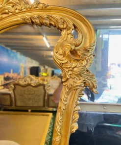 Bàn phấn cổ điển Versailles sơn trắng dát vàng GVBP021