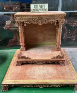 Bàn thờ thần tài VIP – Gỗ đỏ Bachy