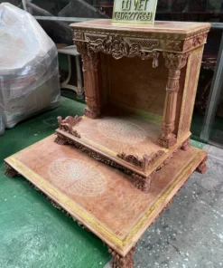 Bàn thờ thần tài VIP – Gỗ đỏ Bachy