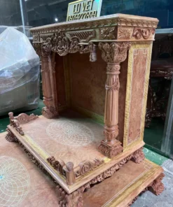 Bàn thờ thần tài VIP – Gỗ đỏ Bachy