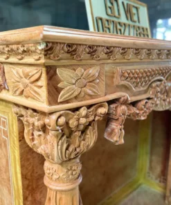 Bàn thờ thần tài VIP – Gỗ đỏ Bachy