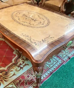 Sofa cổ điển dát vàng bọc nệm GVSF181