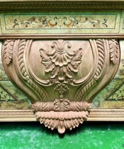 Tủ ti vi cổ điển cẩn veneer GVTTV0112