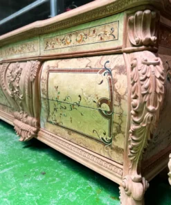 Tủ ti vi cổ điển cẩn veneer GVTTV0112