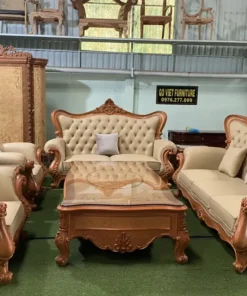 Sofa tân cổ điển bọc nệm GVSF035