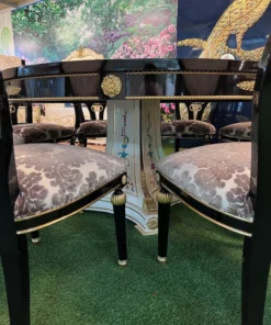 Bàn ăn tân cổ điển tròn 10 ghế GVBBA021